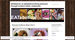 Desktop Screenshot of eatabetical.wordpress.com