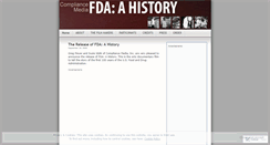 Desktop Screenshot of fdahistory.wordpress.com