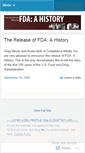 Mobile Screenshot of fdahistory.wordpress.com