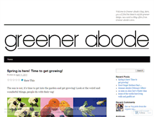 Tablet Screenshot of greenerabode.wordpress.com