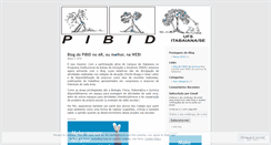Desktop Screenshot of pibid.wordpress.com