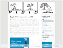 Tablet Screenshot of pibid.wordpress.com