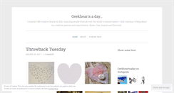 Desktop Screenshot of geekheartsaday.wordpress.com