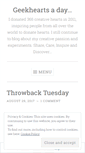 Mobile Screenshot of geekheartsaday.wordpress.com