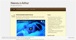 Desktop Screenshot of nasceuoarthur.wordpress.com