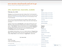 Tablet Screenshot of newmexicostoryboards.wordpress.com