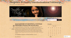Desktop Screenshot of daughtersofdestinyng.wordpress.com
