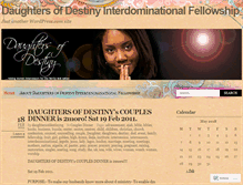 Tablet Screenshot of daughtersofdestinyng.wordpress.com