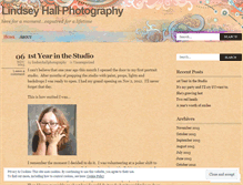 Tablet Screenshot of lindseyhallphotography.wordpress.com