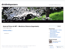 Tablet Screenshot of dividindoporzero.wordpress.com