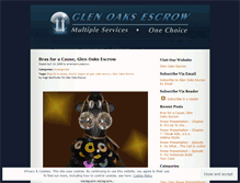 Tablet Screenshot of glenoaksescrow.wordpress.com