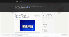 Desktop Screenshot of onthevergeof30.wordpress.com