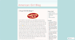 Desktop Screenshot of americangirl.wordpress.com