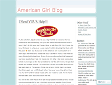 Tablet Screenshot of americangirl.wordpress.com