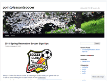 Tablet Screenshot of pointpleasantsoccer.wordpress.com