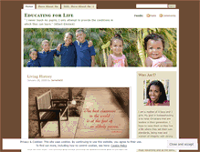 Tablet Screenshot of educating4life.wordpress.com