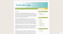 Desktop Screenshot of docubotlounge.wordpress.com