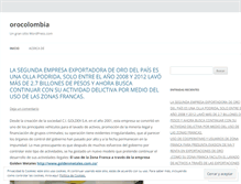 Tablet Screenshot of orocolombia.wordpress.com