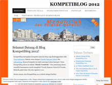 Tablet Screenshot of kompetiblog2012.wordpress.com