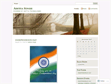 Tablet Screenshot of aditya9.wordpress.com