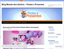 Tablet Screenshot of festasepresentes.wordpress.com