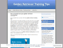 Tablet Screenshot of goldenretrievertrainingtips.wordpress.com