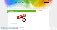Desktop Screenshot of management06.wordpress.com