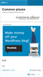 Mobile Screenshot of commonplacesarchitecture.wordpress.com