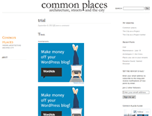 Tablet Screenshot of commonplacesarchitecture.wordpress.com