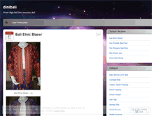 Tablet Screenshot of dinibali.wordpress.com