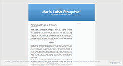 Desktop Screenshot of marialuisapiraquive.wordpress.com