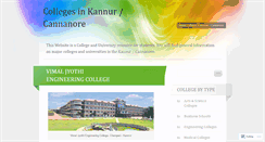 Desktop Screenshot of collegesinkannur.wordpress.com