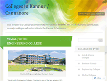 Tablet Screenshot of collegesinkannur.wordpress.com