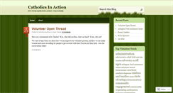 Desktop Screenshot of catholicsinaction.wordpress.com