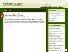 Tablet Screenshot of catholicsinaction.wordpress.com