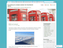 Tablet Screenshot of laanilanlukiogoestolondon2011.wordpress.com