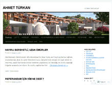 Tablet Screenshot of ahmetturkan.wordpress.com