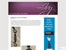 Tablet Screenshot of designsbyivy.wordpress.com