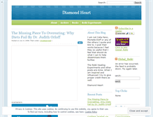 Tablet Screenshot of diamondheartflame.wordpress.com