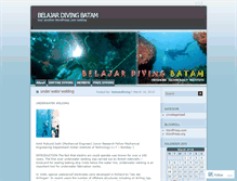 Tablet Screenshot of batamdiving.wordpress.com