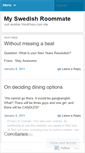 Mobile Screenshot of myswedishroommate.wordpress.com