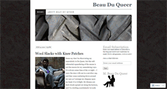 Desktop Screenshot of beauduqueer.wordpress.com