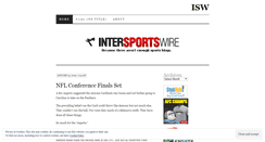 Desktop Screenshot of intersportswire.wordpress.com