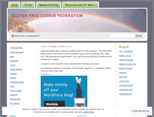 Tablet Screenshot of glutenfreecookiefederation.wordpress.com