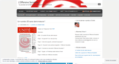 Desktop Screenshot of offensivesocialiste.wordpress.com