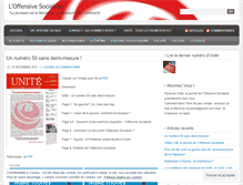 Tablet Screenshot of offensivesocialiste.wordpress.com