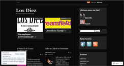 Desktop Screenshot of losdiez.wordpress.com