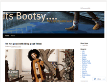 Tablet Screenshot of bootsysbubbles.wordpress.com