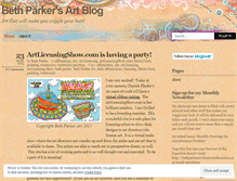 Tablet Screenshot of bethparkerart.wordpress.com