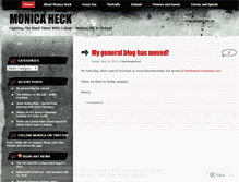 Tablet Screenshot of monicaheck.wordpress.com